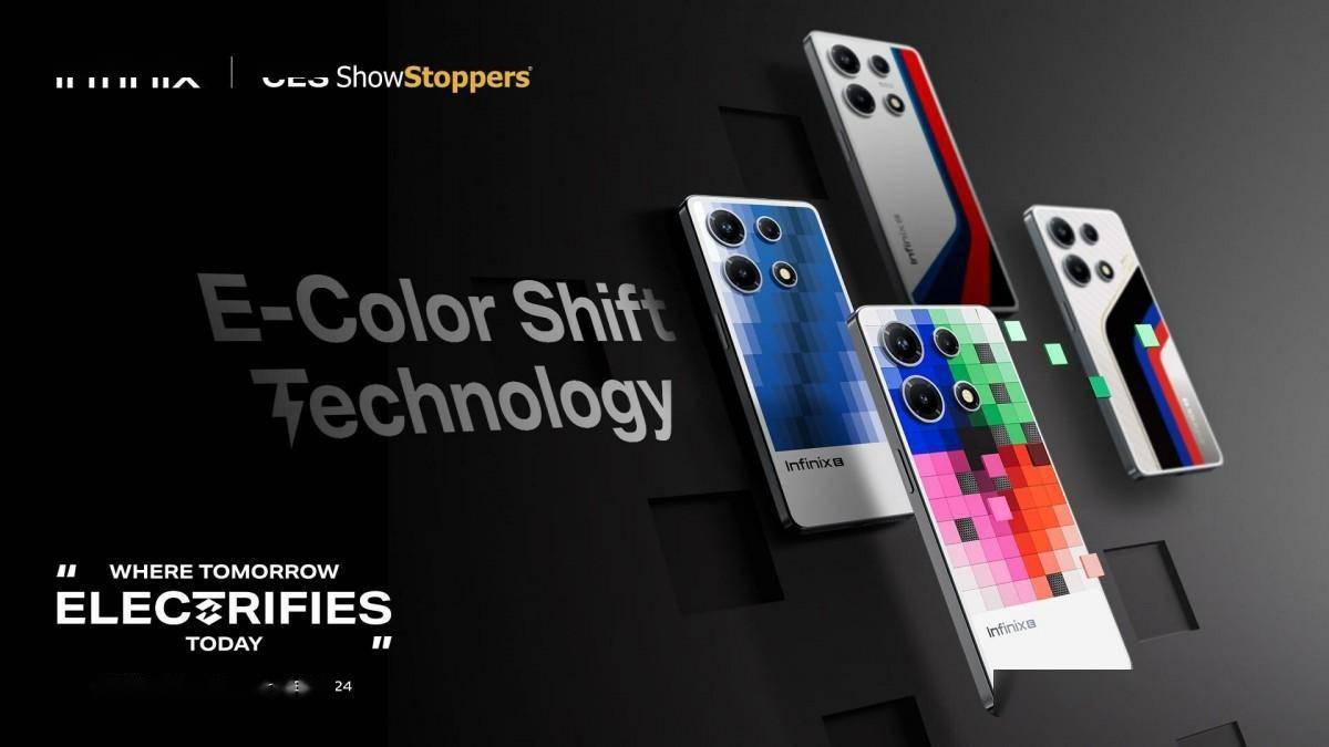 Infinix展示E-Color Shift技术 可以改变颜色的手机背壳