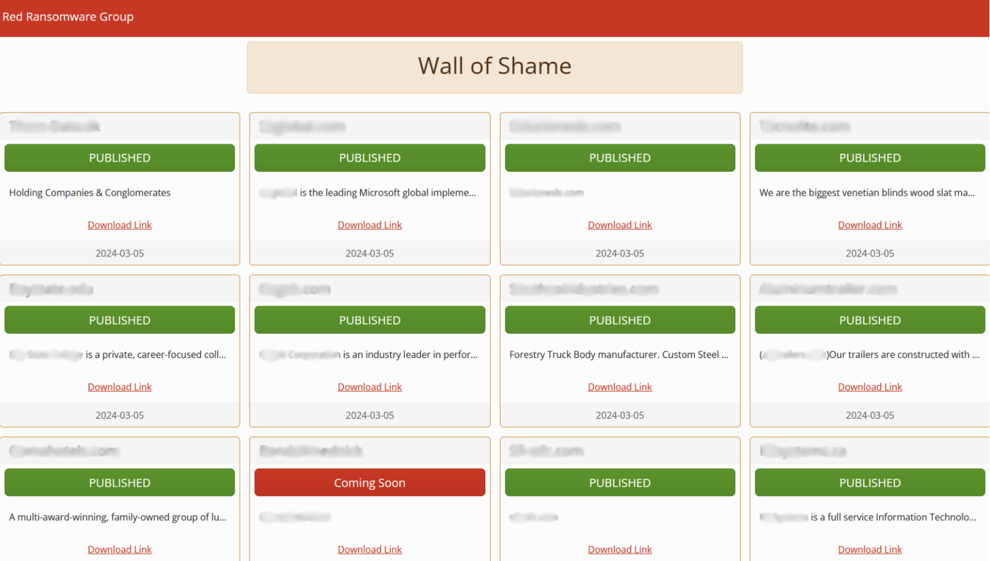 新黑客组织 Red CryptoApp 出现，设立“耻辱墙”网刊载受害文件