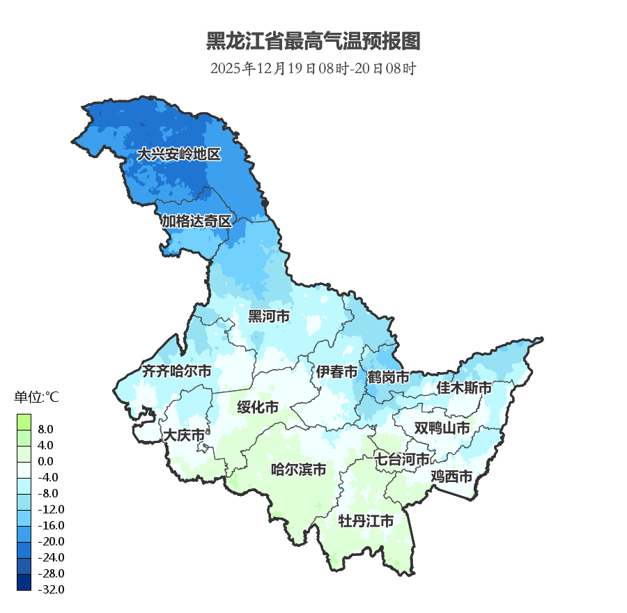 哈尔滨最高气温接近1961年以来历史同期最大值